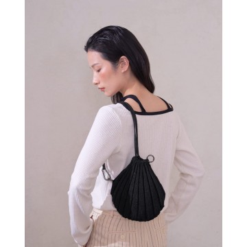 韓國PLEATS MAMA - Mermaid Bag Glitter Black